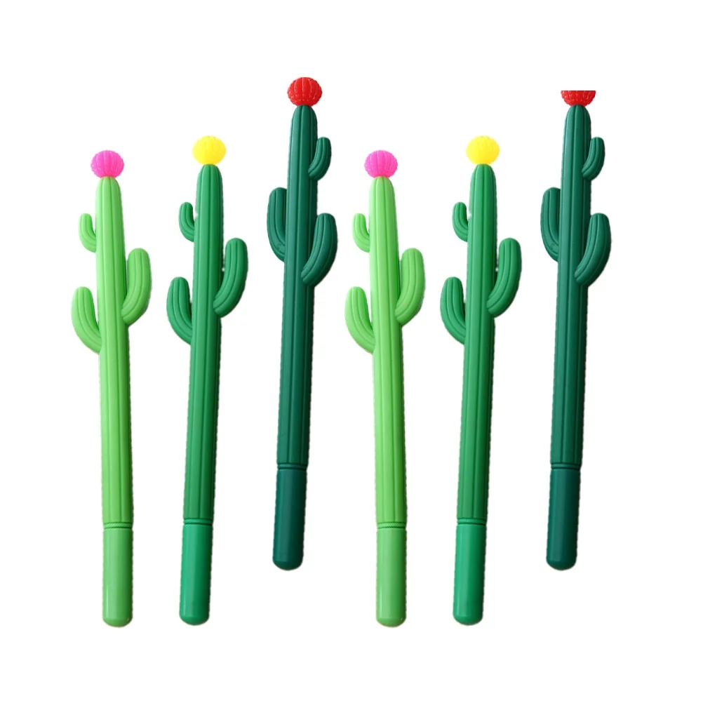 10 قطعة قلم حبر جاف الصبار رائعتين نمط النبات حبر قلم للرجال للطلاب الكتابة الرسم المشاريع المدرسية لون عشوائي