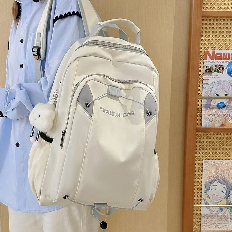 

Unisex Large Capacity Waterproof Travel Backpack Simple Stylish School Bag for Men And Women Suitable for Middle And High Sch...