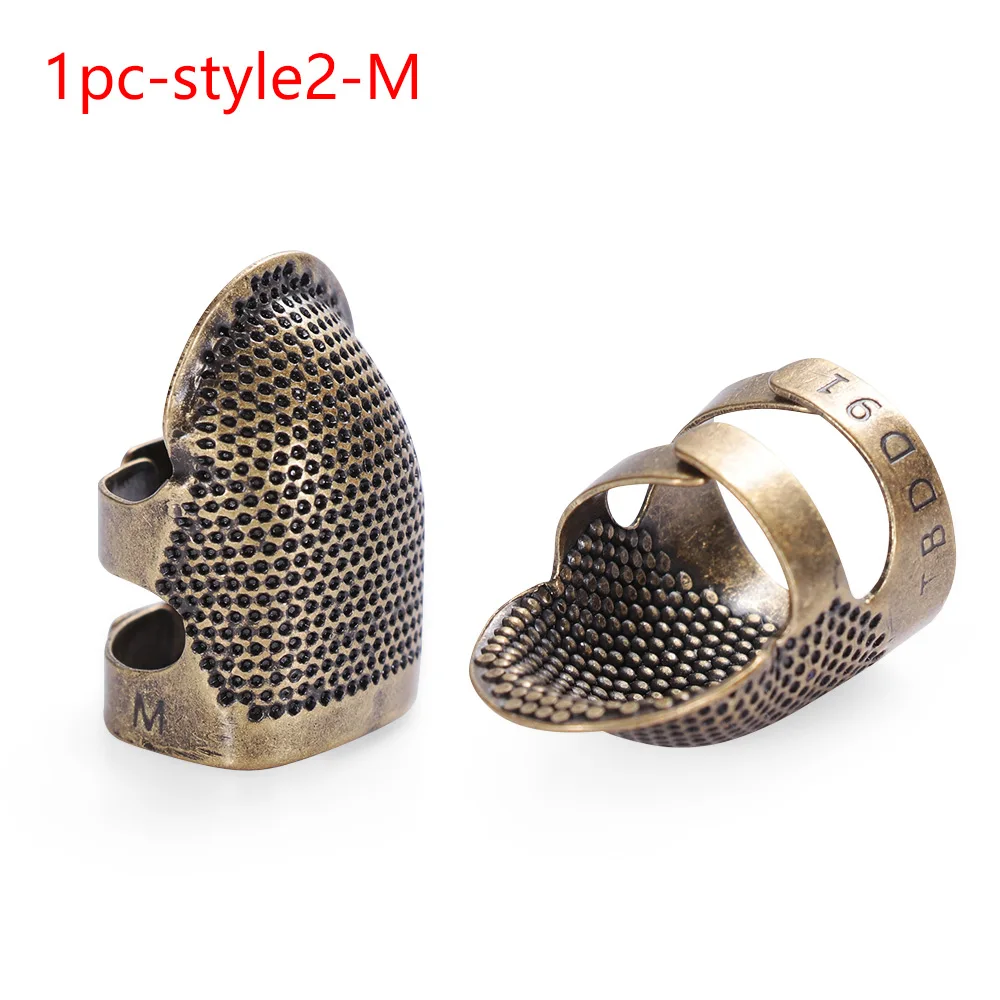Home Vintage Gold Handworking Antique Ring Metal Needle Thimble Finger Protector