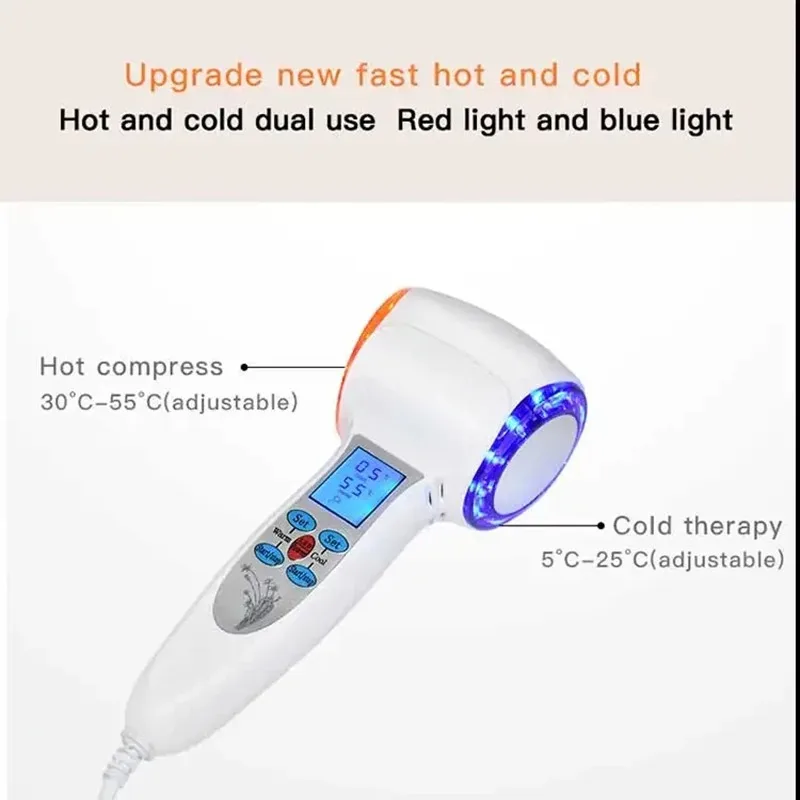 5 في 1 المحمولة الموجات فوق الصوتية الماس آلة اللوازم الطبية بالموجات فوق الصوتية الغسيل الوجه الغسيل أدوات العناية بالبشرة المطرقة الساخنة والباردة