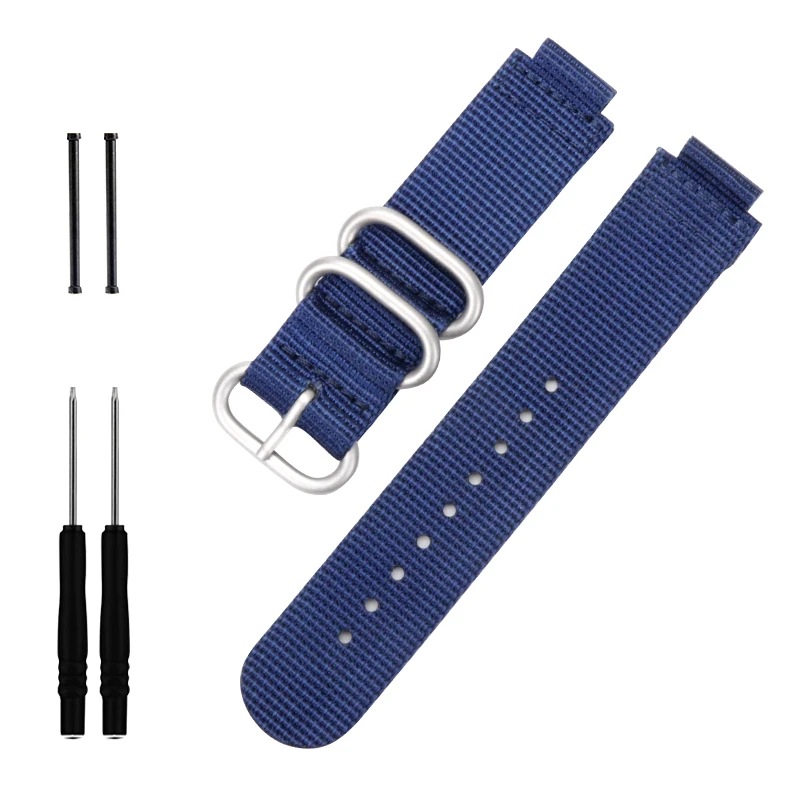 22-15mm Nylon Watch Strap For Garmin Forerunner 220 235 620 630 735 S5 S6 S20 Watch Band Replacement Wrist Bracelet with Tools