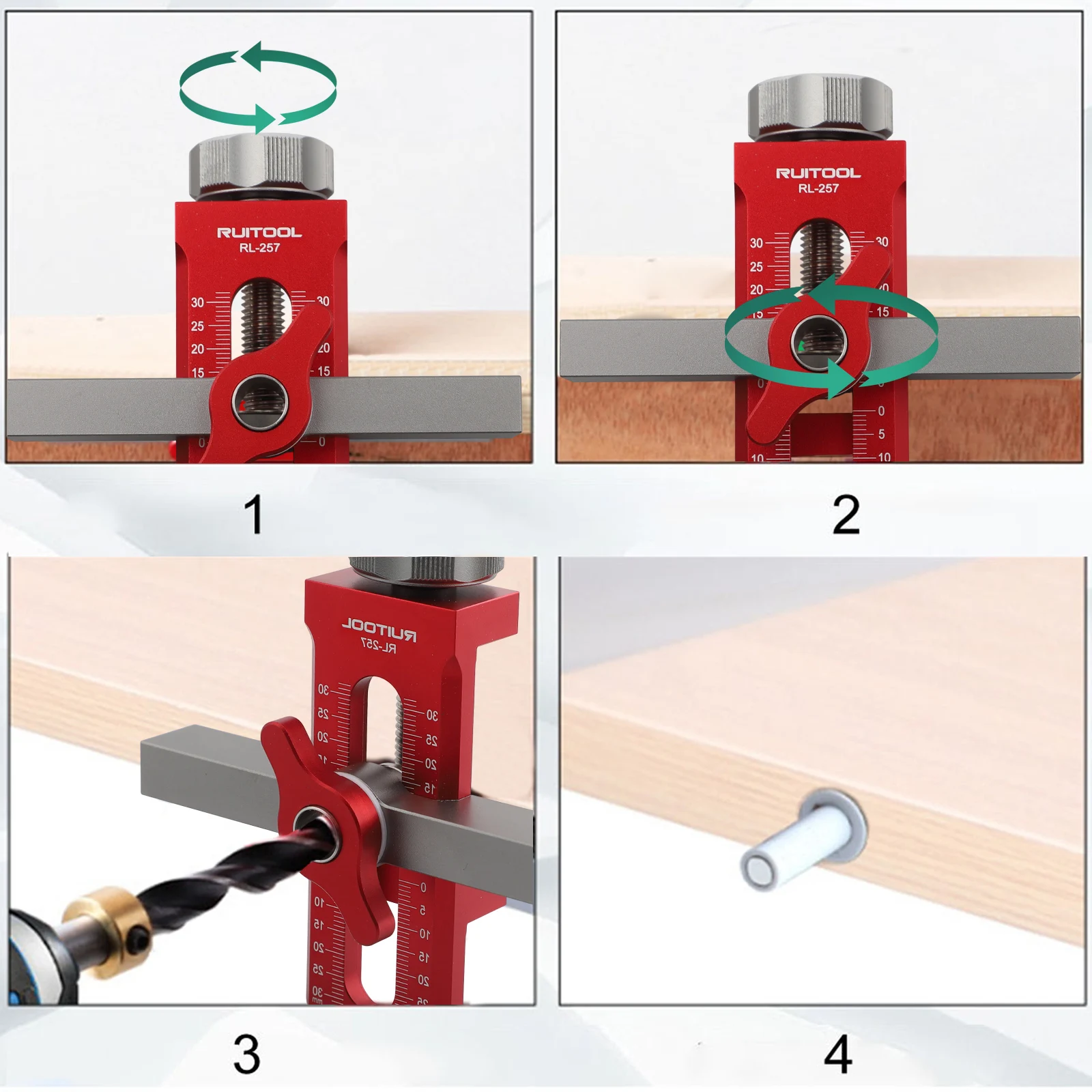 Cabinet Door Installation Positioner Jig Aluminium Alloy Adjustable Installation Hand Tools Power Tools Accessories