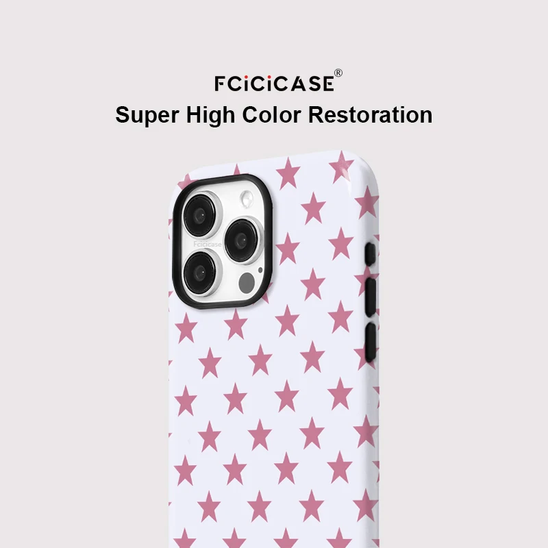 Fcicicase Matte Acrylic Phone Case For iPhone 17 Air 16 15 14 13 12 11 Pro Max Plus For Magsafe Magnetic Painting Stars Cover view 4