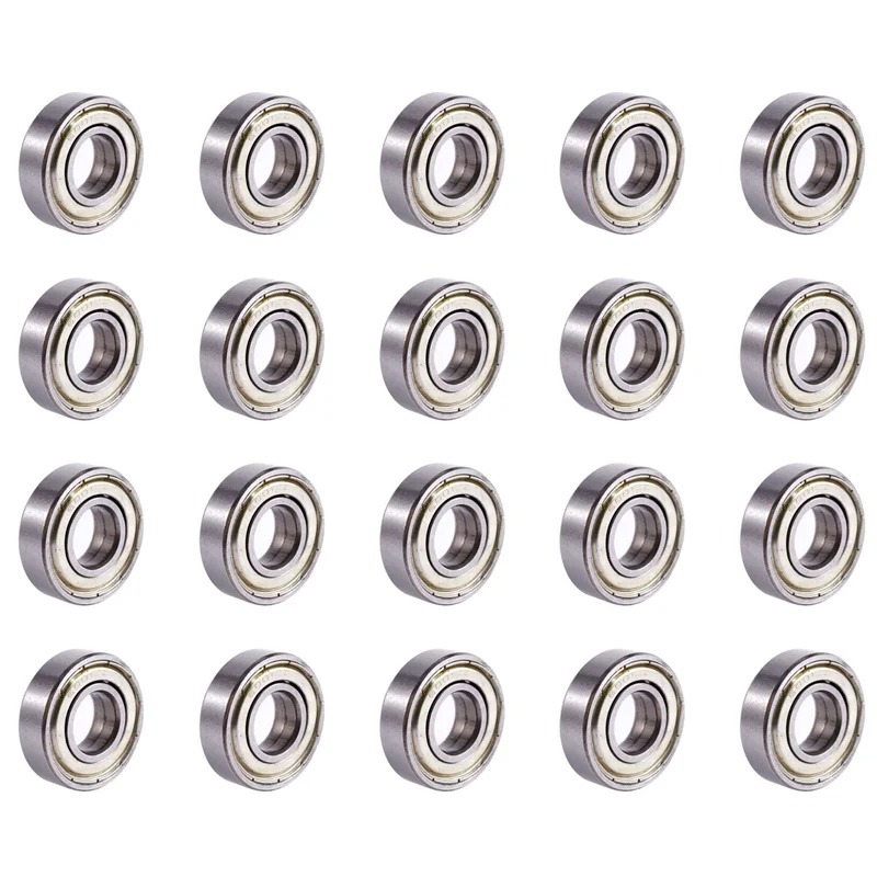 ABUL-20X 6001ZZ Double Shielded Deep Groove Ball Bearings 28Mm X 12Mm X 8Mm