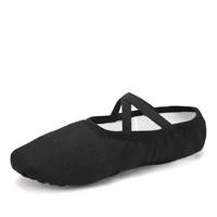 Chaussures de Ballet pour filles, pantoufles de Ballet pour enfants et femmes, chaussures plates d'entraînement pour enfants, chaussures de danse à semelle souple, chaussures d'entraînement en toile 4