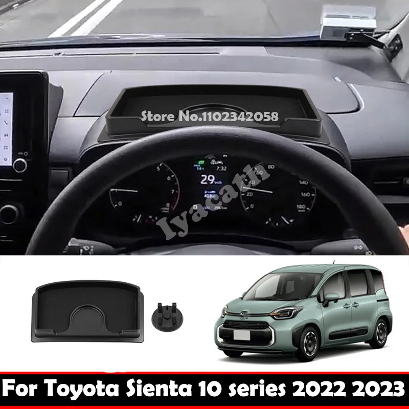

For Toyota sienta 10 seris 2022 2023 ABS front Instrument panel Item storage box phone handset holder cover Interior Accessories