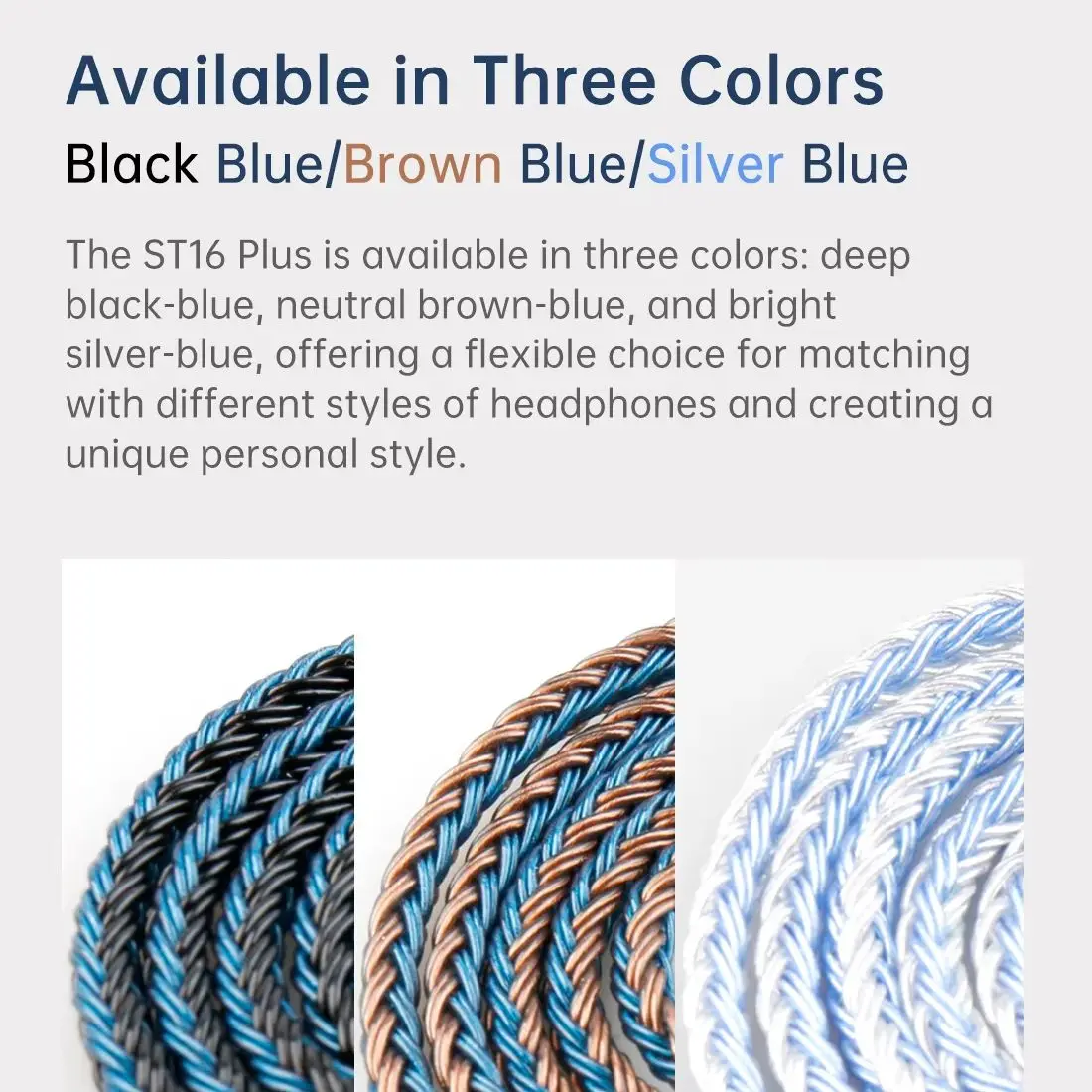 KBEAR ST16 Plus Crystal 16 Cores Upgrade Cable 2M Long 5N Single Copper Silver-plated MMCX/QDC/2PIN Connector For KS1 BL03 KZ