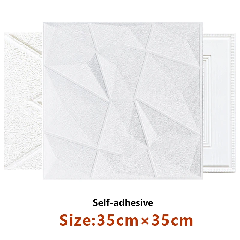 

12pcs Self Adhesive Wallpaper 3D Wall Panel Living Room Wall Stickers Waterproof Moistureproof Bedroom Kids Room Home Decoration