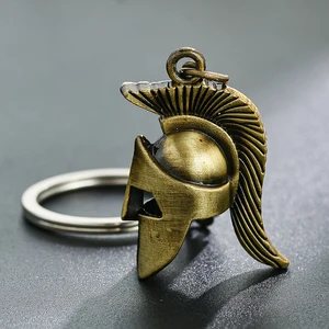 Çinko alaşım kolye anahtarlık, bronz, savaşçılar, canavar, kahraman, kask, takı, hatıra, el sanatları, çanta, sırt çantası, sallanan Pirinçten 6 büyük satış kütüğü-no. 1