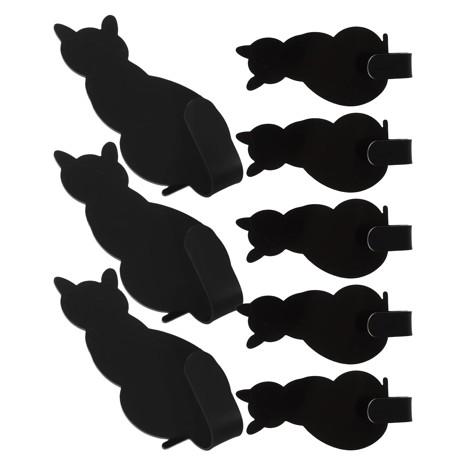 Creative Adhesives Cat Shaped Nail Free Stainless Steel Hooks Adhesive Towel Coat Kitchen Wall Rack Decoration