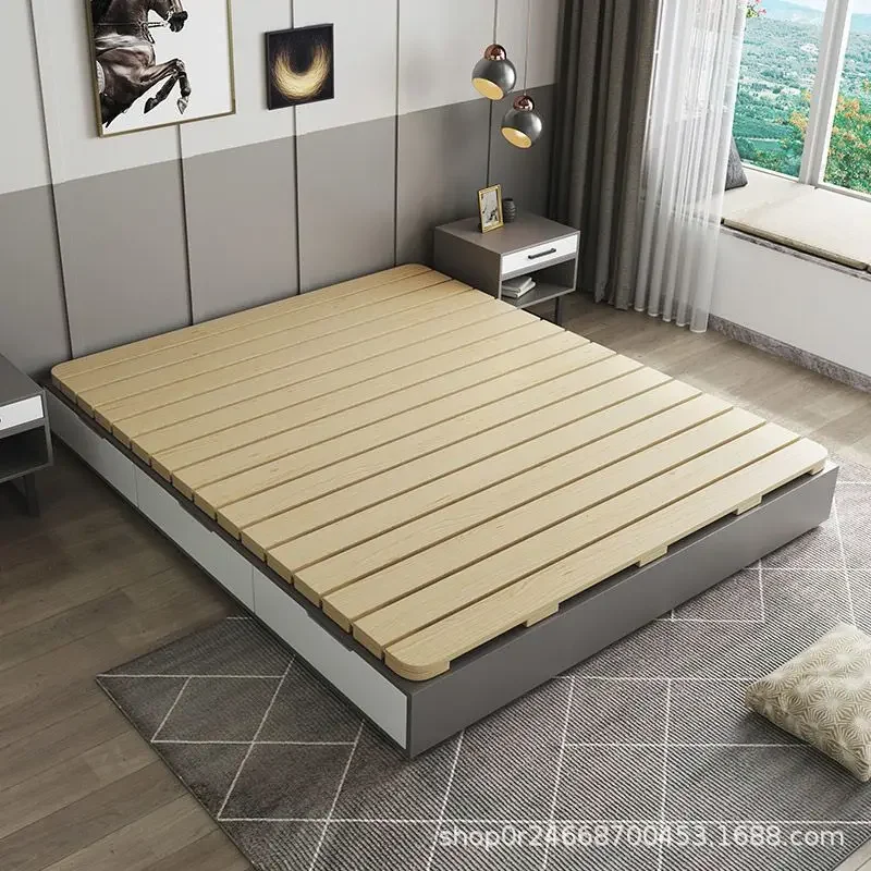 Tatami moisture-proof special row skeleton solid wood thickened bed board breathable folding floor, hard mattress shelf floor