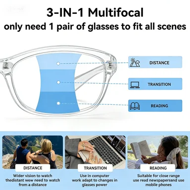 Picture 3: VOPHA Safety Glasses With Progressive Reading Lens and Blue Light Eye Protection Safety Goggles