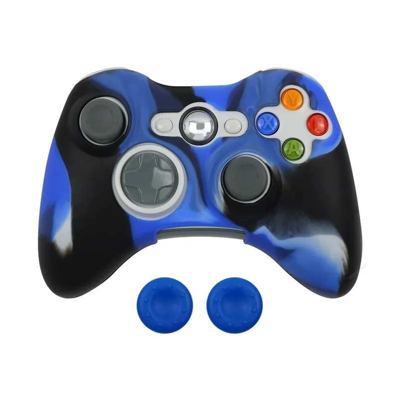 Topi Thumb Grip Kulit Pelindung Lembut untuk Xbox 360 Cangkang Casing Penutup Silikon Kontroler untuk Xbox 360 Aksesori Topi Gamepad