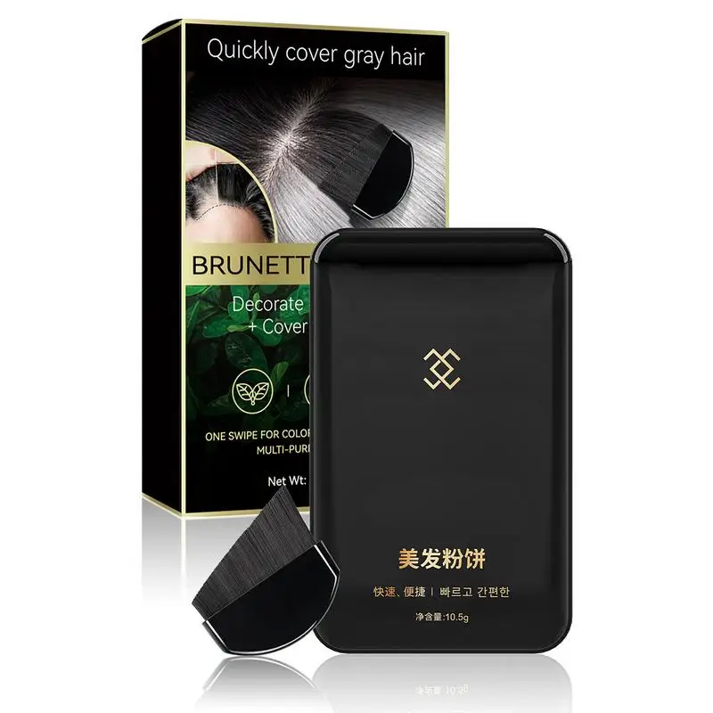 Temporary Hair Dye Powder Covering Gray white Hair Hair Line Shadow Cream Instantly Black Brown Root Cover Up Concealer