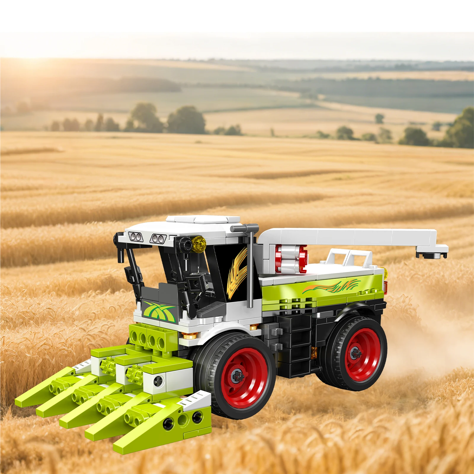 MOLD KING 510PCS Harvester Modello di veicolo tecnico Building Blocks Kit Ingegneria Simulazione Giocattolo di assemblaggio per bambini Ragazzo adulto