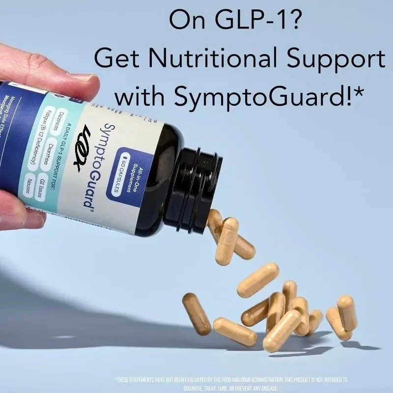 فيتامينات GLP-1 الطبيعية تحتوي على بروبيوتيك وفيتامين D3/B12 والكروم وجذر الزنجبيل -60 كبسولة