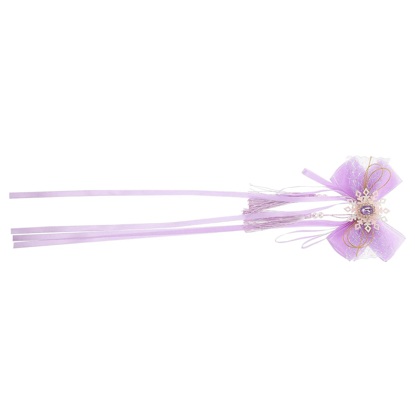 Bow Hair Clips for Girls Chinese Style Gauze Ribbon Bows Accessories New Year Festival Clip Girls