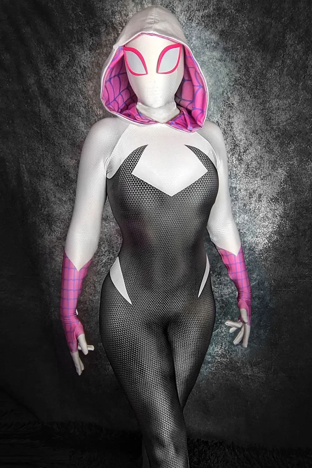 SpiderMan Across the Spider Verse Gwen Stacy Costume Cosplay 3D Printed Spandex Superhero Halloween Costume Spiderwomen Bodysuit