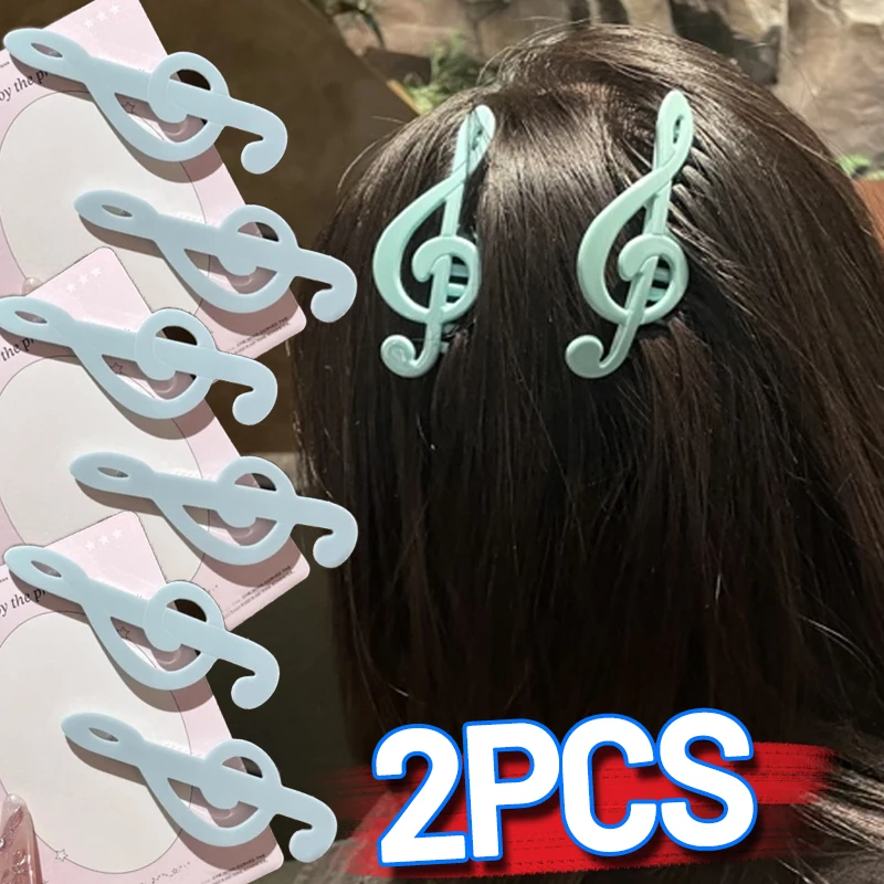 

1/2 шт. Y2K музыкальный символ заколки для волос ретро боковая заколка для челки винтажная милая заколка для волос в виде утконоса модные эстетические аксессуары для волос