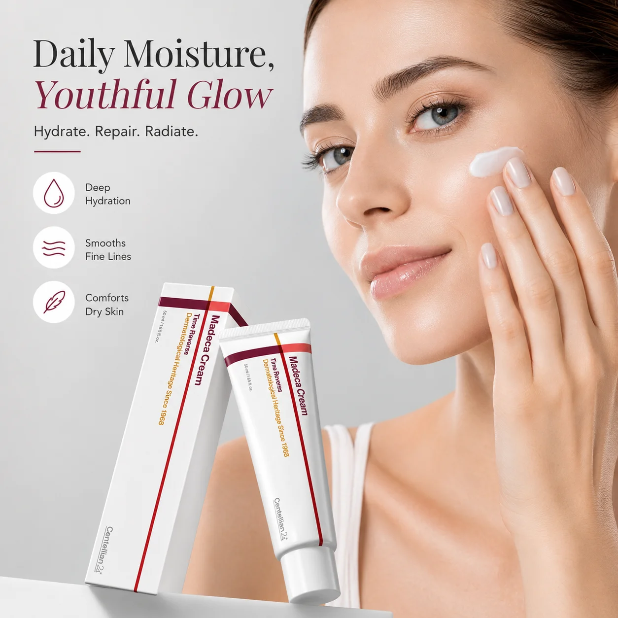 Hyaluronic Acid Moisturizer Time Reverse Daily Cream Collagen Face Cream Advanced Fast-Absorbing Nourishing Non-greasy Skin Care