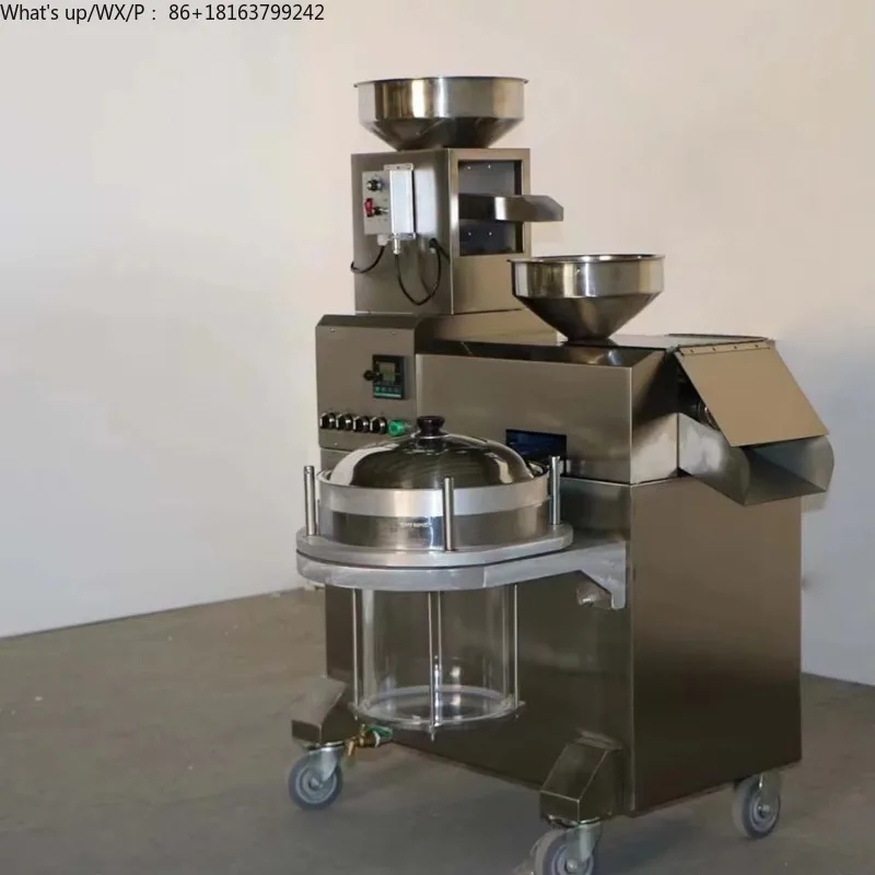 آلة صنع زيت الطعام من الفولاذ المقاوم للصدأ، زيت الفول السوداني، عصر زيت فول الصويا مع فلتر #3