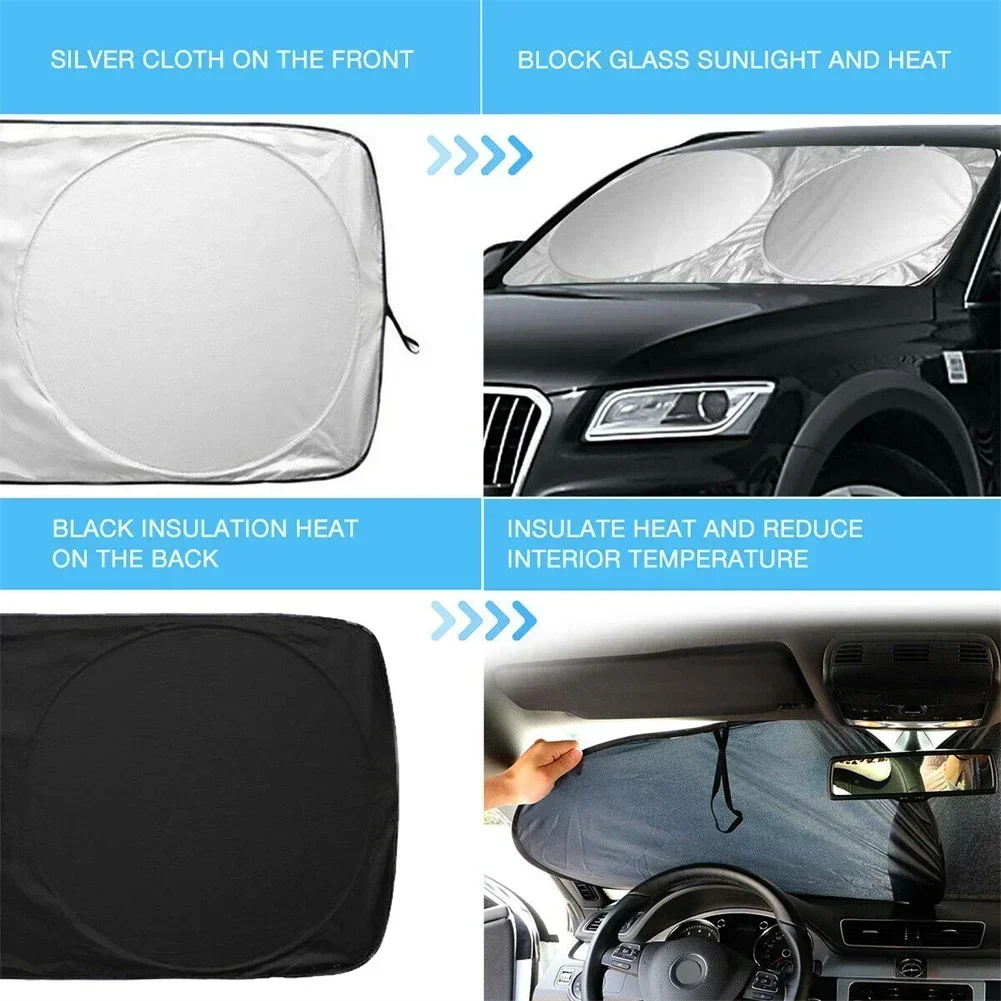 

Car Windshield Cover Sunshade Foldable Large Visors Sun Shade Auto Front Window UV Protection Sun Shade Car Accessories
