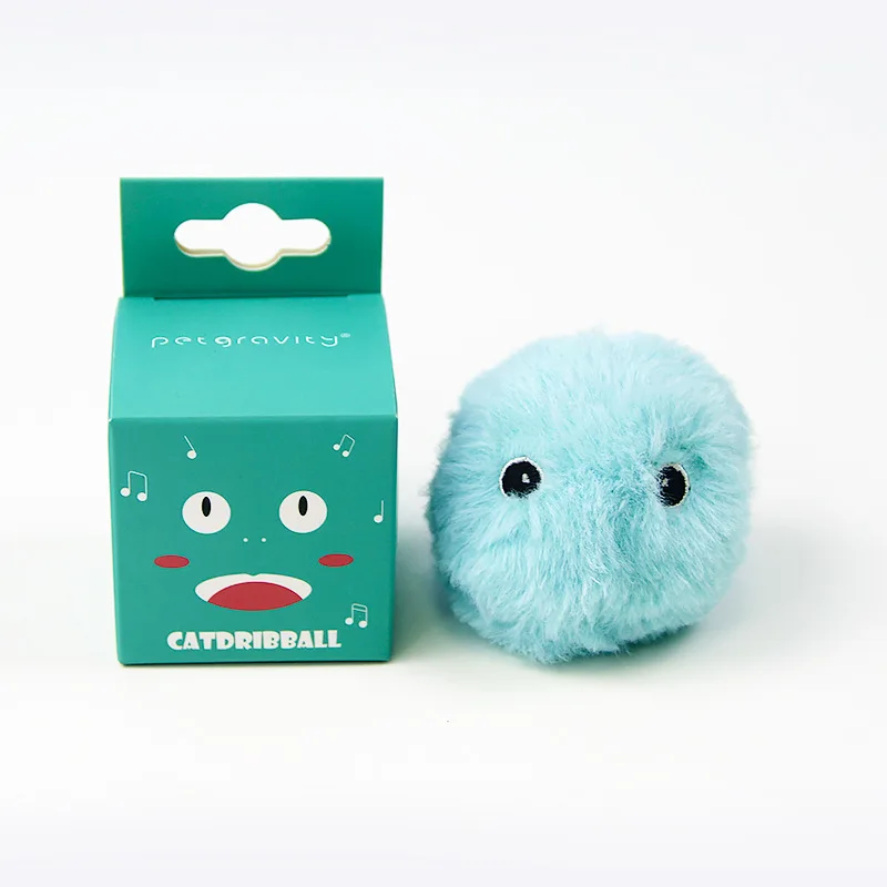 Smart Cat Toys Interactieve bal Pluche Elektrisch kattenkruid Trainingsspeelgoed Kitten Touch Klinkend huisdierproduct Piepend speelgoedbal Katbenodigdheden