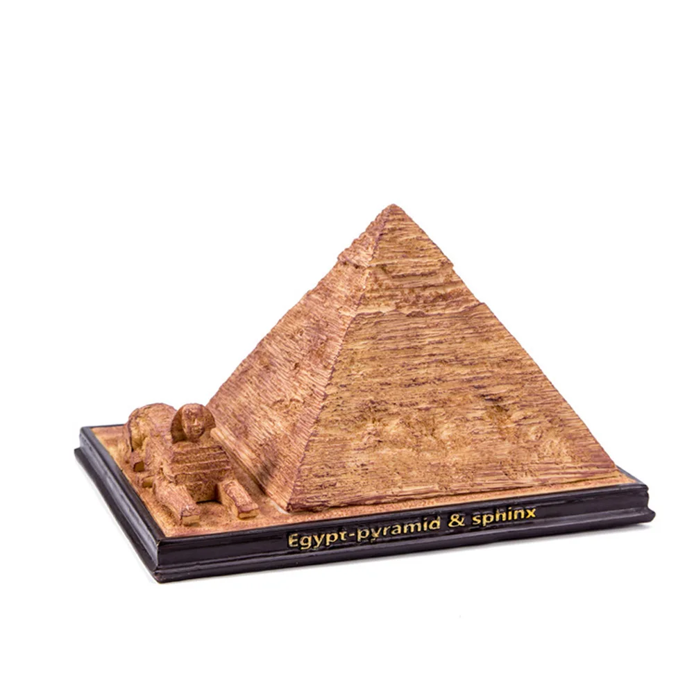 World Famous Building Miniature Model Egypt Pyramid Paremid Khufu Sphinx Craft Figure Model Toys Gift