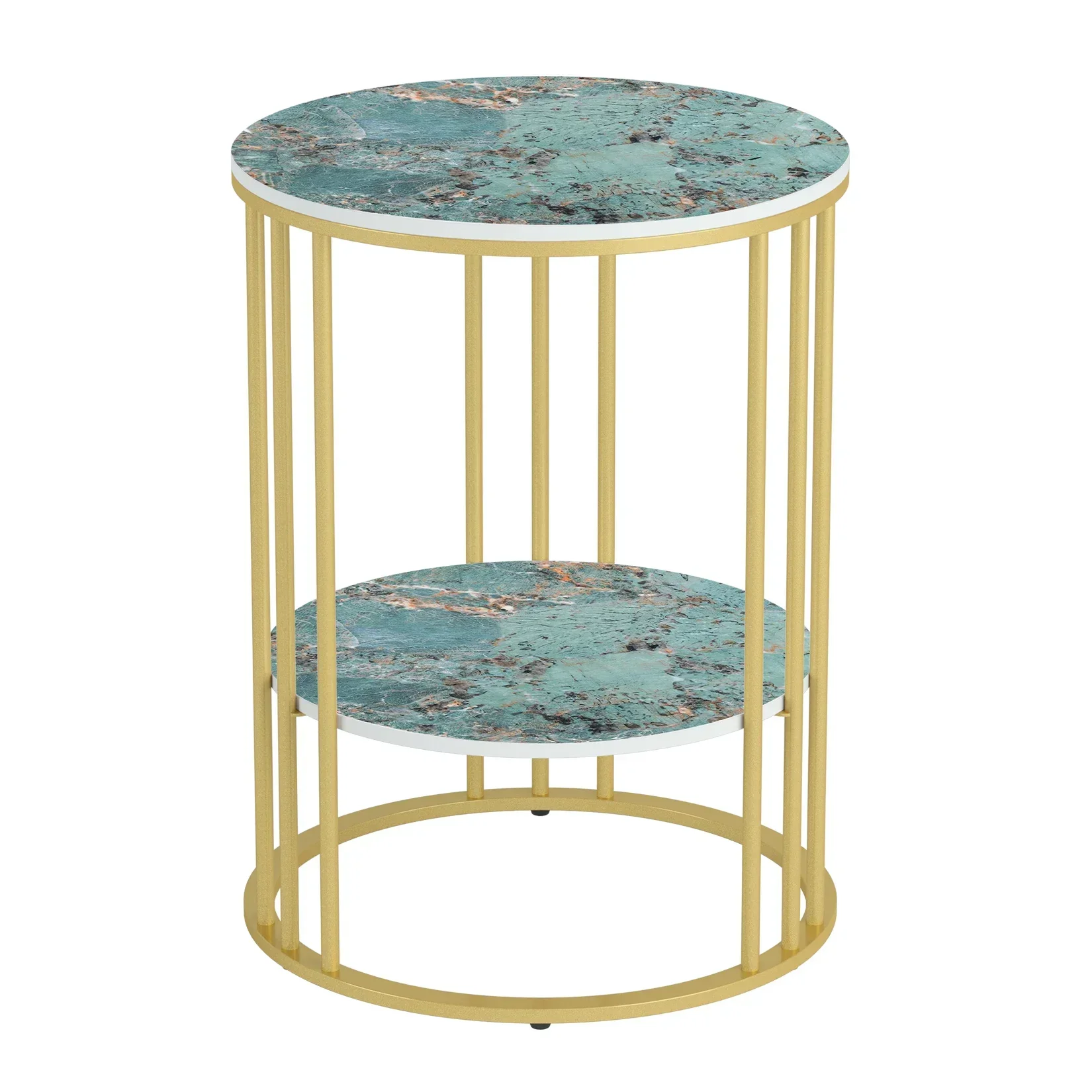 Coffee Table Gold Red Living Room Ample Storage Easy Assembly Sturdy Durable Stable Construction Heavy Duty Space Saving