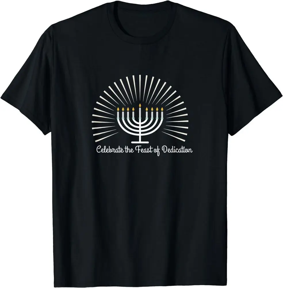 Menorah Celebrate The Feast Of Dedication T-ShirtHigh Quality 100%Cotton Short Sleeve