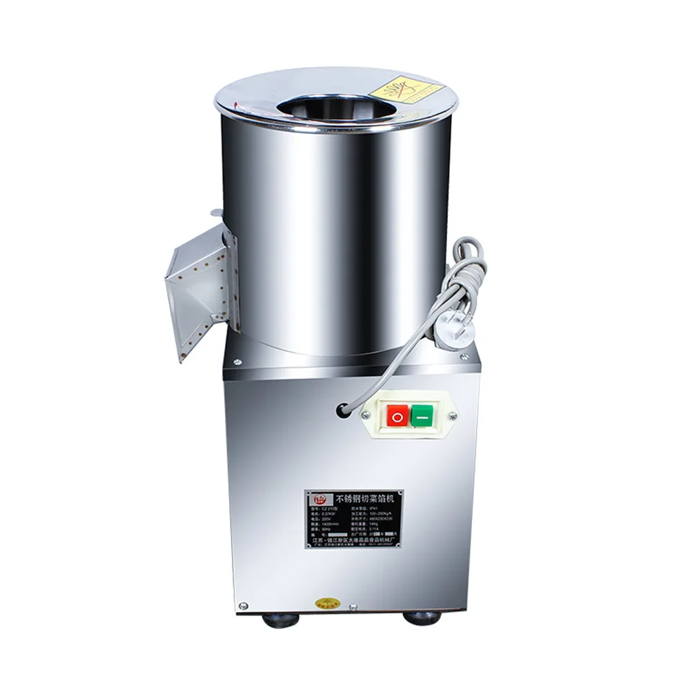 

210 Type Vegetable Shredder Vegetable Stuffing Machine Vegetable Cutter Electric Stainless Steel 220V 3700W 100-200kg/h