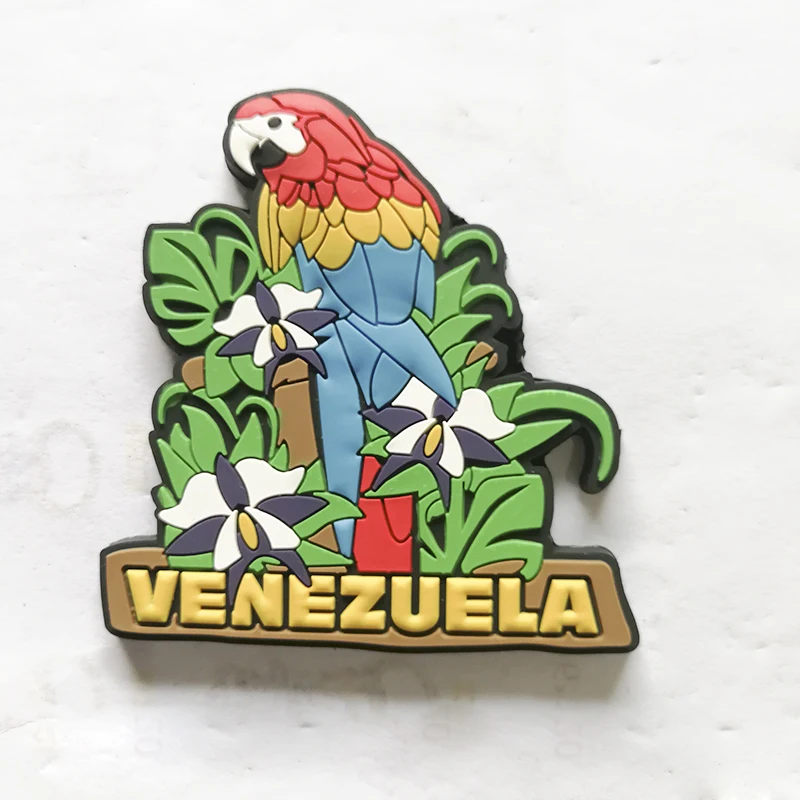 Venezuelan parrot refrigerator sticker