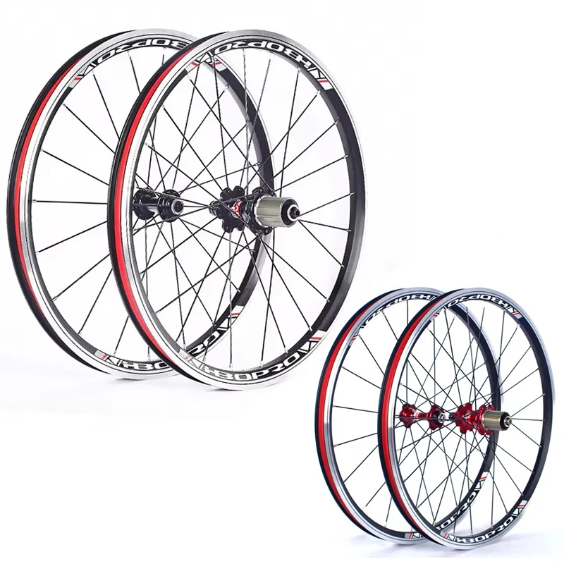 Novatec 20 Inch Folding Bicycle Wheelset Aluminum Alloy Wheels A271F372SB V Brake 4bearing 7-11Speed  20/24H Bike Wheels