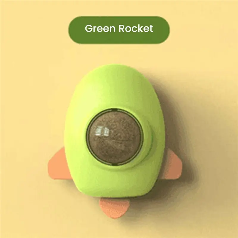 A88E-Flying Disc Style Rotating Cat Kitten Self-Play Fun Relaxation Teasing 2Pcs Mint Ball