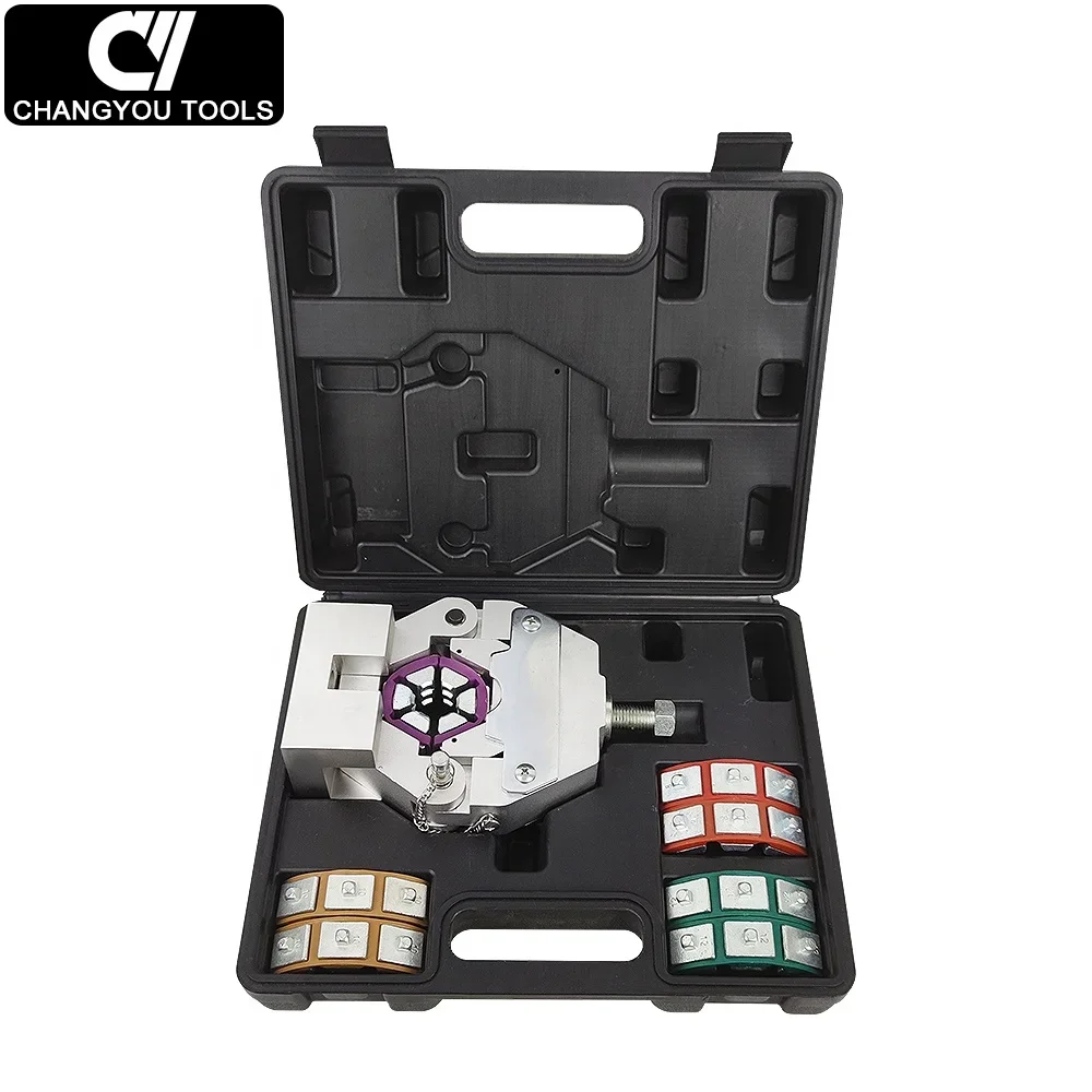 71550 Hose Crimper Tool Kit Portable Manual Air Conditioning Line Press Crimping Tool with Hydraulic Power for AC Line
