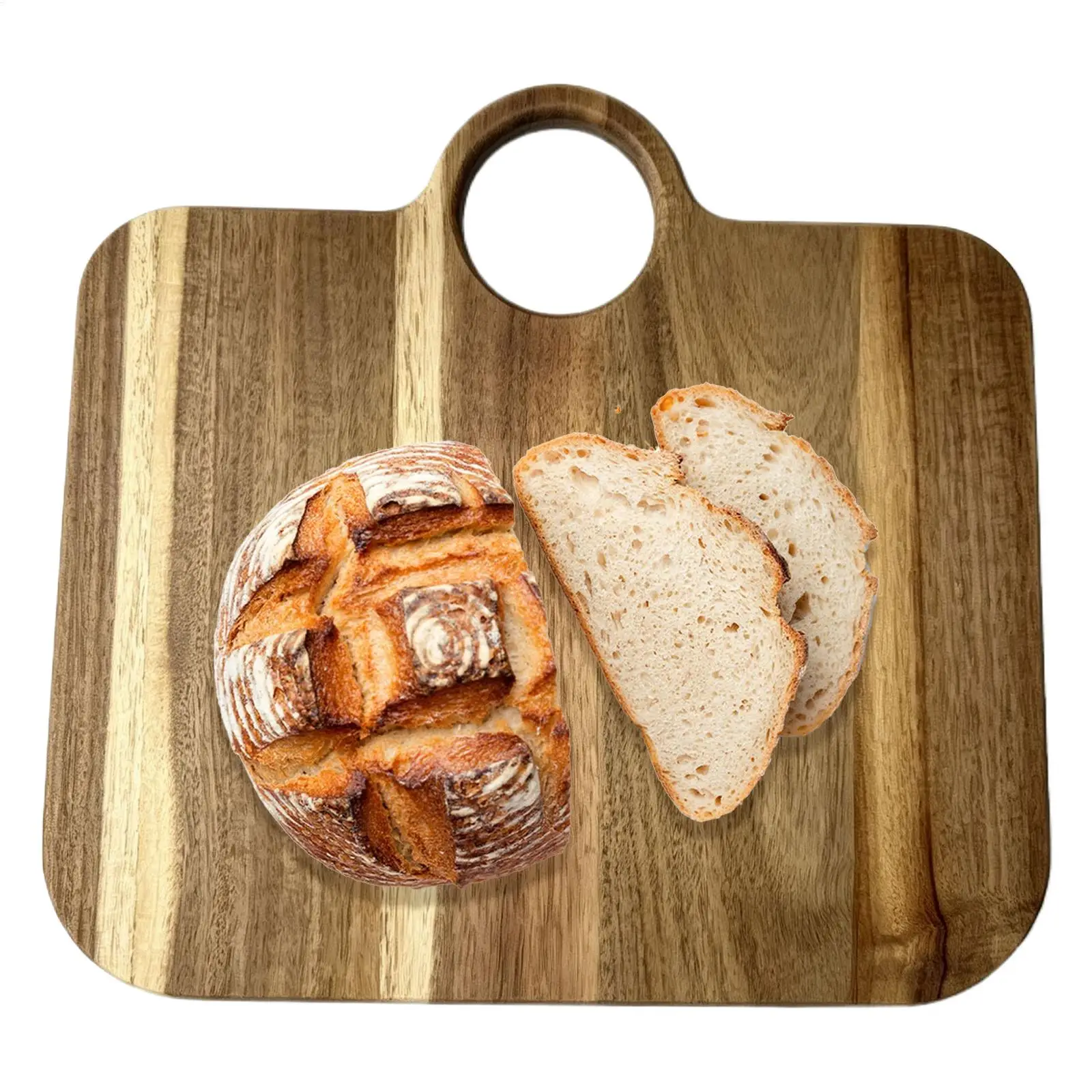 Chopping Board Bag Shape Non-Slip Kitchen Display Large Wooden Cutting Boards For Home Counter BBQ Meal Prep Food Meat Vegetable