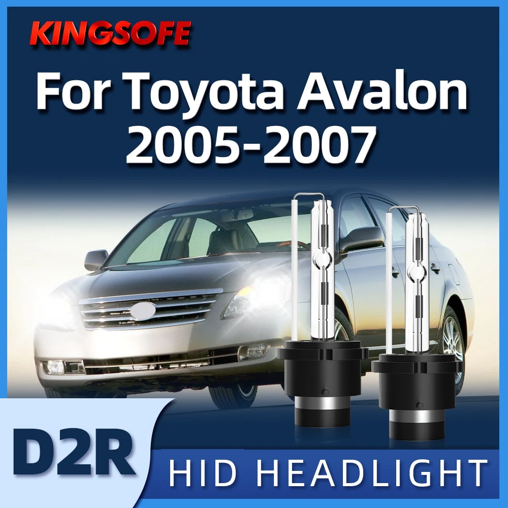 

KINGSOFE 2Pcs 35W D2R HID Xenon Lamp Bulbs Headlight 12V 6000K White Fit For Avalon Toyota 2005 2006 2007