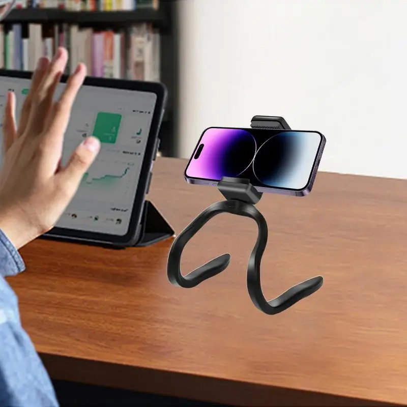 電話マウントハンドルバー回転携帯電話スタンドベビーカー用ホースデザイン曲げ可能なトレッドミル電話スタンドショッピングカート用