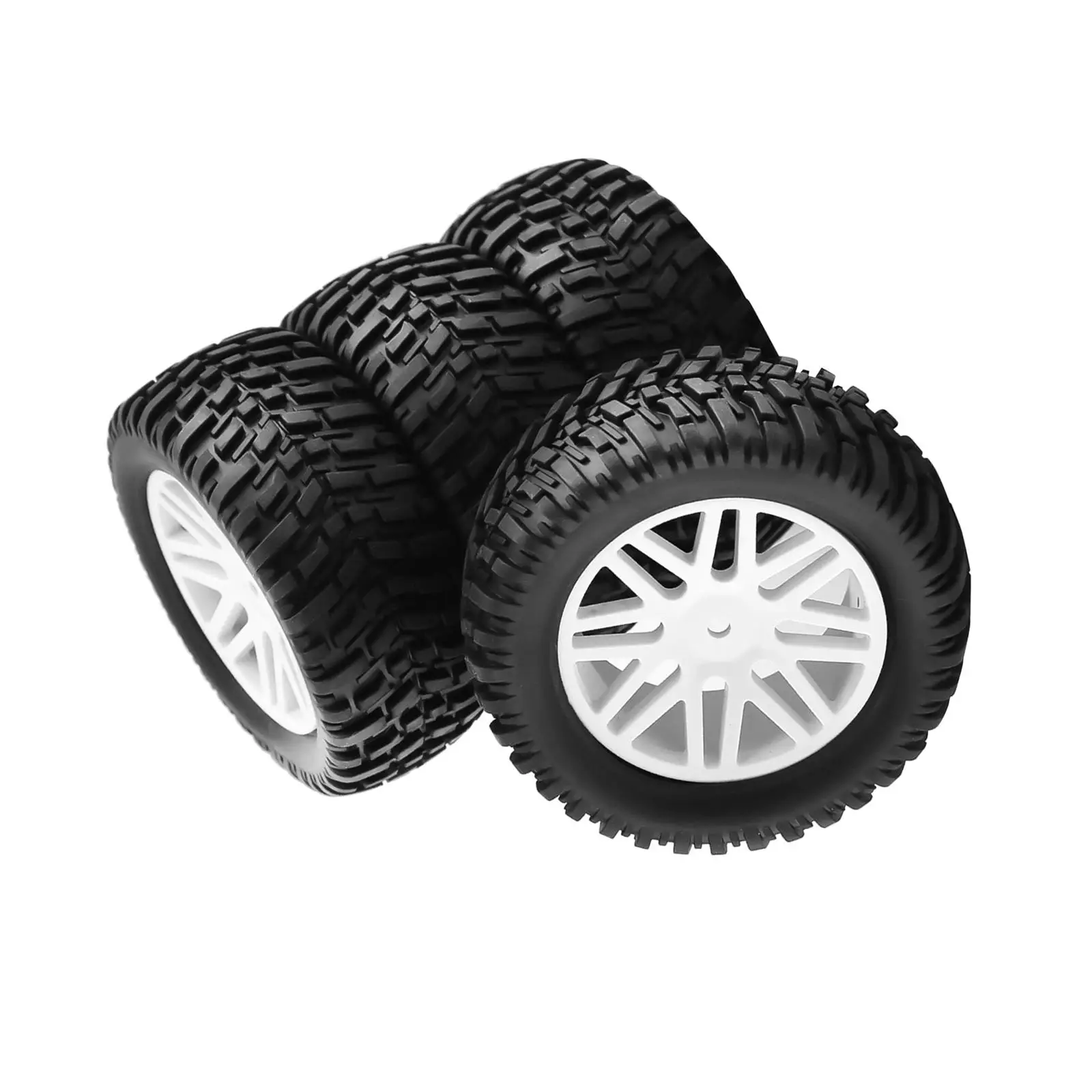 1/10 RC Short Course Truck Tyres and Wheels Set Replacement Parts for 94155 94177 Off Road Vehicles Wear Resistance Accessories