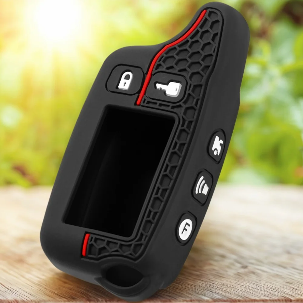 2025 High Quality Styles TW9010 Silicone Case KeyChain For Russian 2-way Alarm System Alarm Key Fob For Tomahawk TW9010 9010