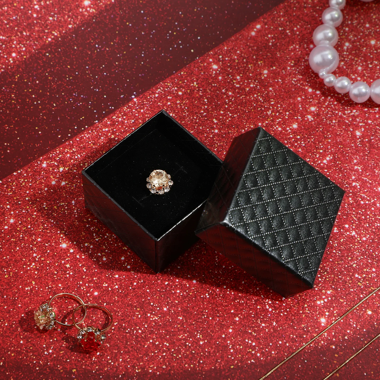 

20pcs Jewelry Box Inserts Sponge Earring Display Holder Ring Storage Organizer Inserts Jewelry Storage Box Insert 4.2X4.2Cm