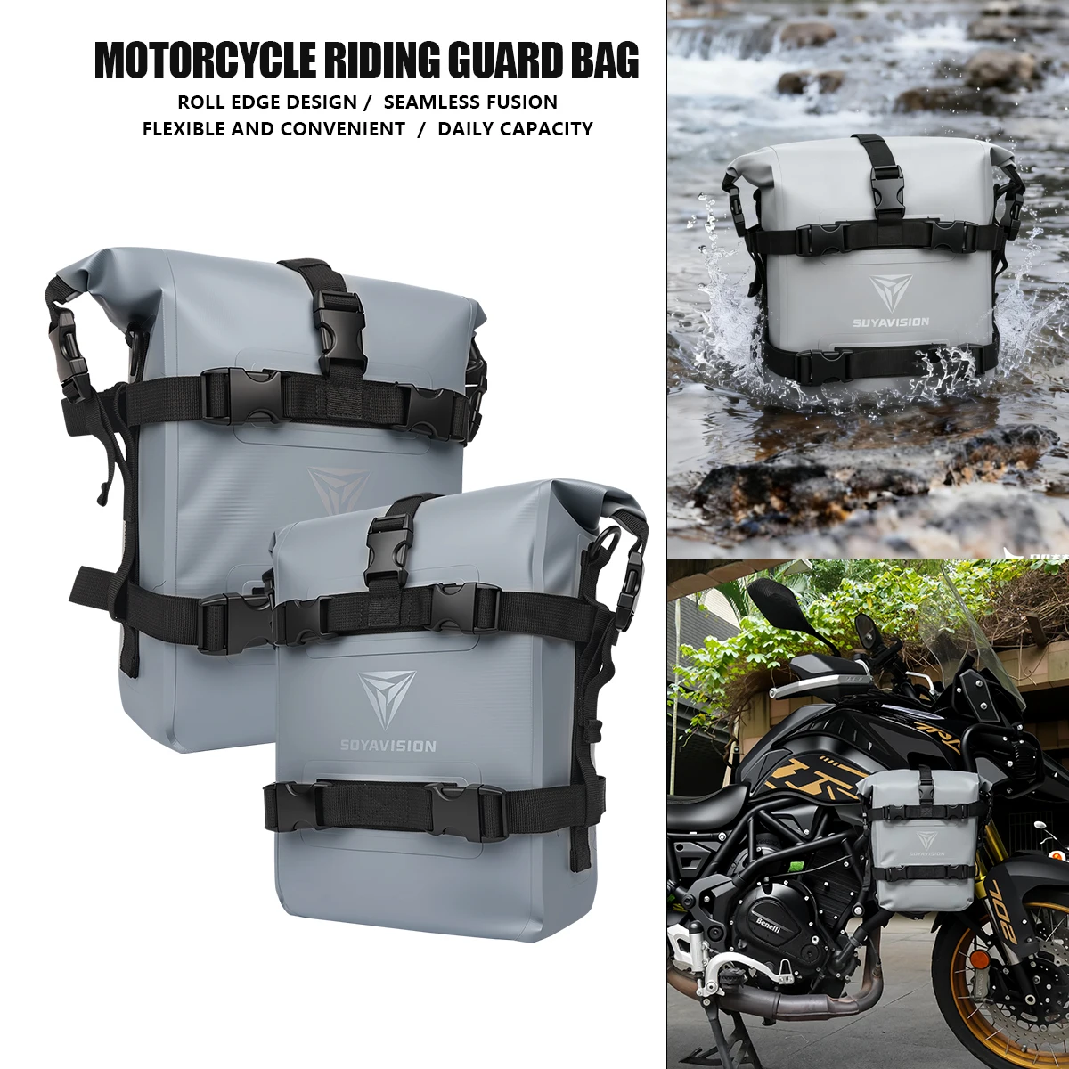 8L 10L 12L Waterdichte Bumper Tas voor Yamaha Tenere 700 Honda NC750X CB500X Motorfiets Side Frame Crash Bar tas Gereedschap Opbergtas