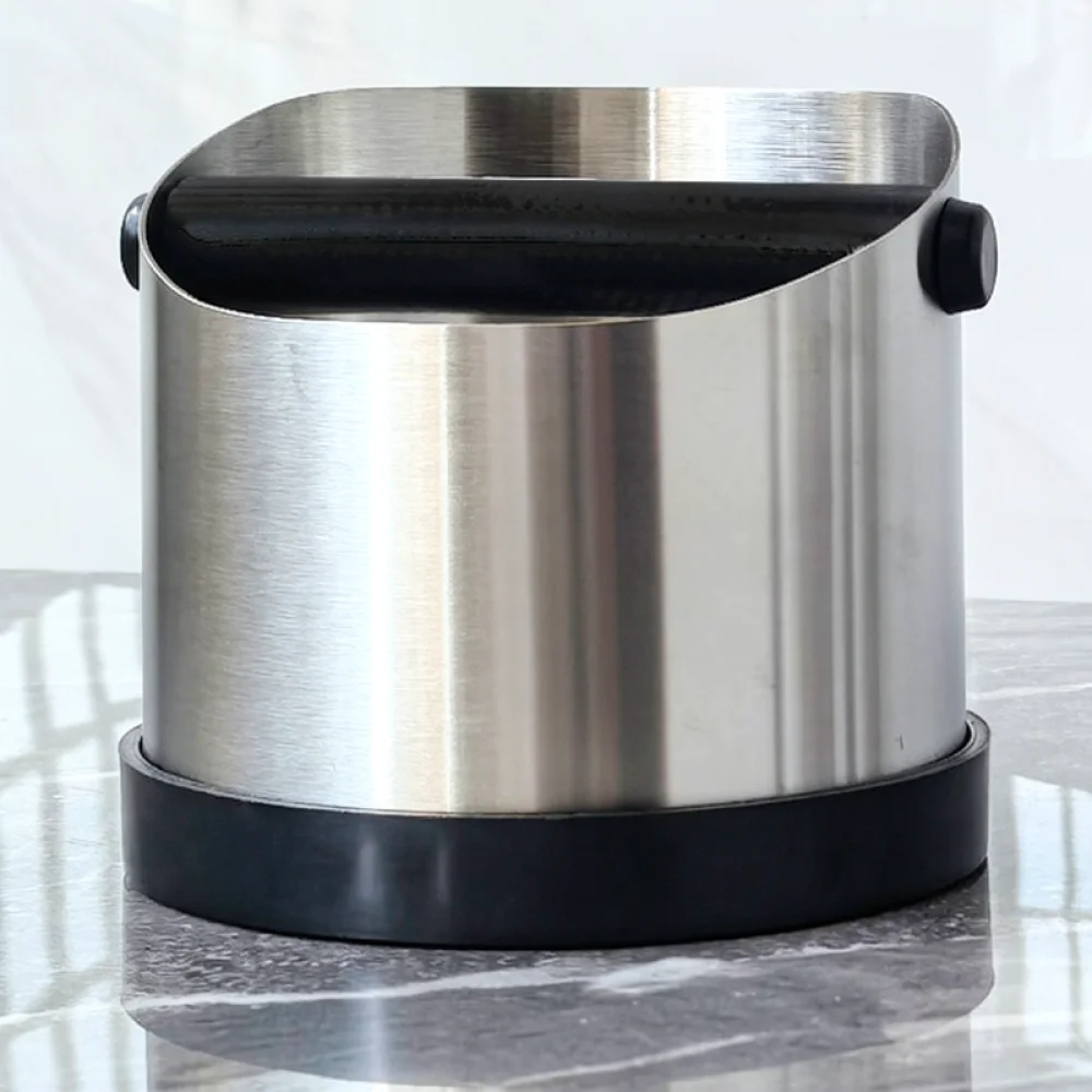 Stainless Steel Coffee Knock Box Espresso Waste Bin Grounds Container Barista Tool For Home Cafe Machine Accessories