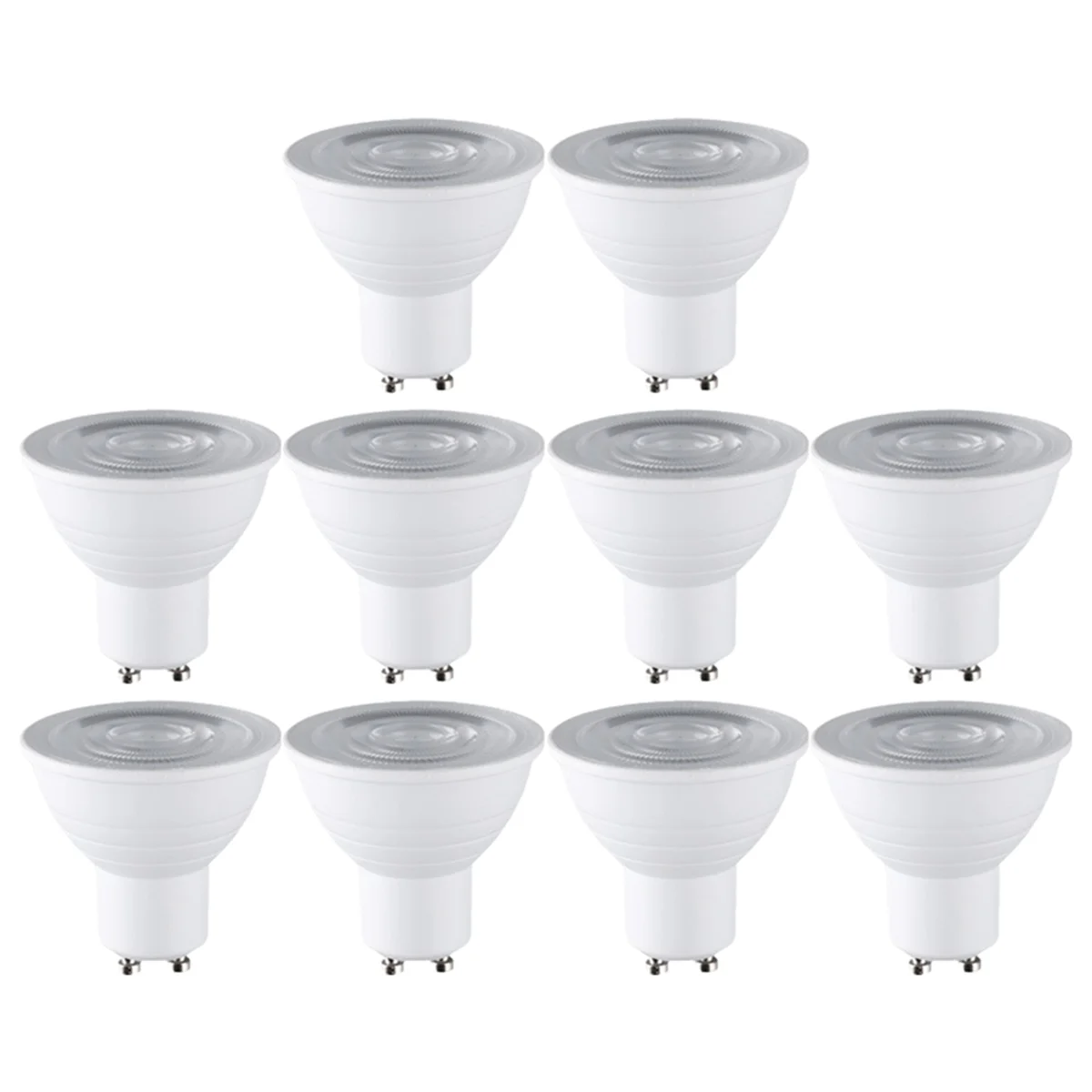 ABCD 10PCS Ceiling Spotlight Set 7W GU10 Base Energy Saving Downlight LED Light Indoor Lighting 4000K Neutral Light