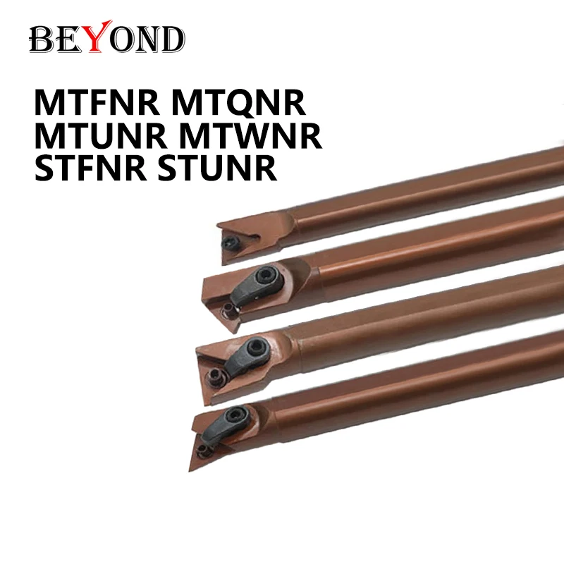 BEYOND MTFNR16 MTQNR16 MTUNR16 MTWNR16 STFNR16 STUNR16 Internal Turning Tool Holder CNC Spring Steel Boring Bar for TNMG Inserts
