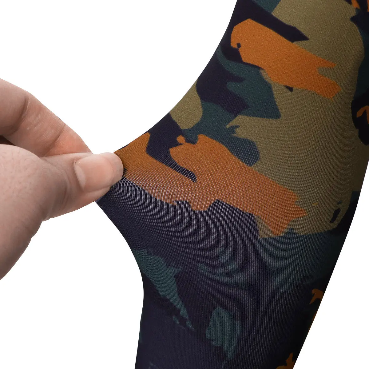 

Камуфляжные гибкие нарукавники с УФ-защитой, красно-зеленые, универсальный размер, для активного отдыха, езды на велосипеде, рыбалки, из ледяного шелка, солнцезащитные, до локтя