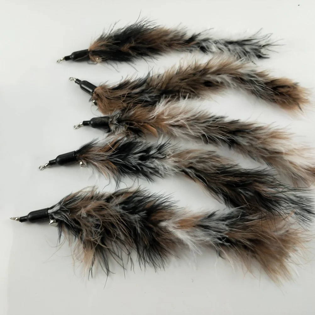 

5Pcs Replacement Catcher Heads Material for Interactive Cat Teaser Wand Kitten Play Cat