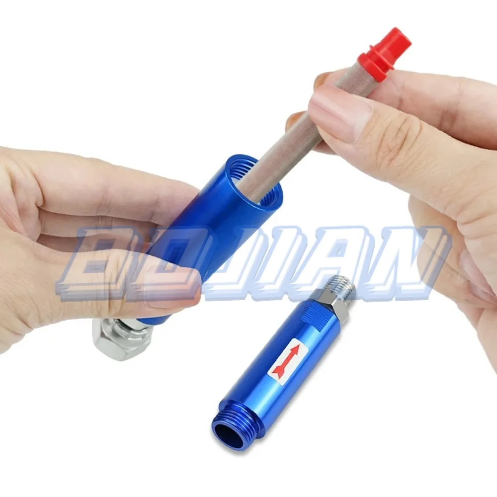Blue Filter With Two Connector Joint Adapters Airless Paint Spray Gun Accessories