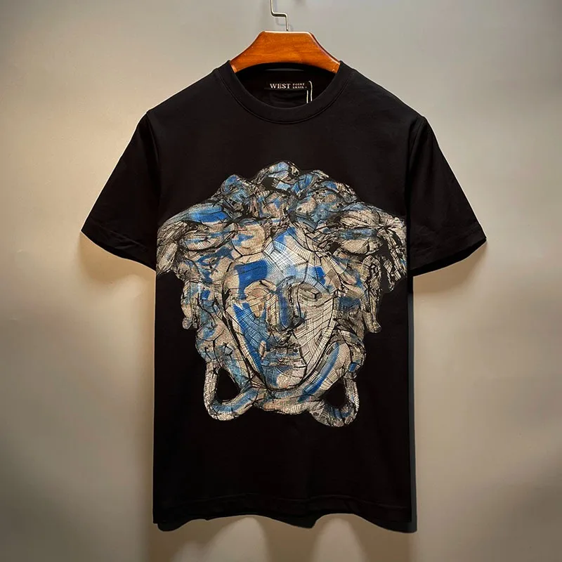 

Europe and the United States street loose fashion short-sleeved top new summer couples wear men and women the same T-shirt y2k