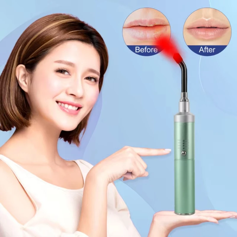 

5 wavelenghts Red Light Therapy Device LED Infrared Torch Body Cold Sores Head Lips Mouth Nose Ear Suitable